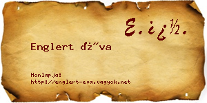 Englert Éva névjegykártya